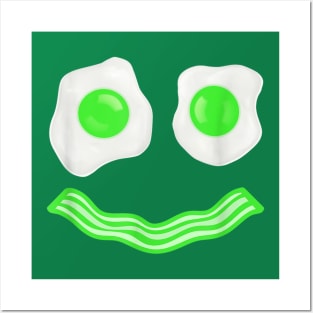 green eggs ham smile face brunch breakfast costume Posters and Art